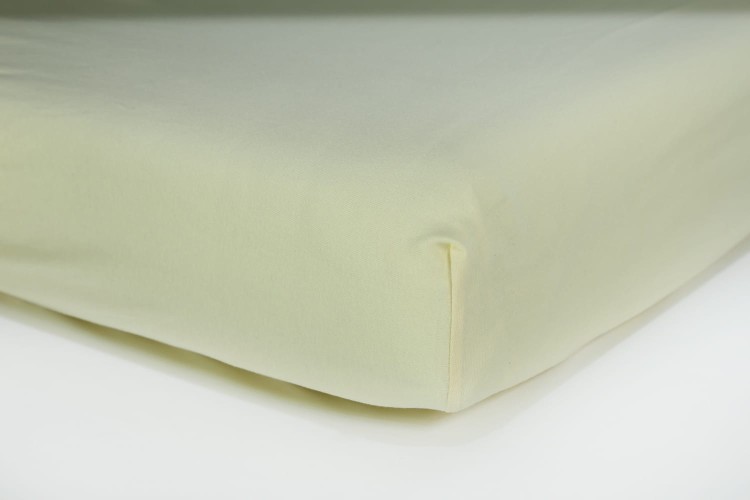 Prześcieradło z gumką 90x200 cm Ecru Jersey Delta