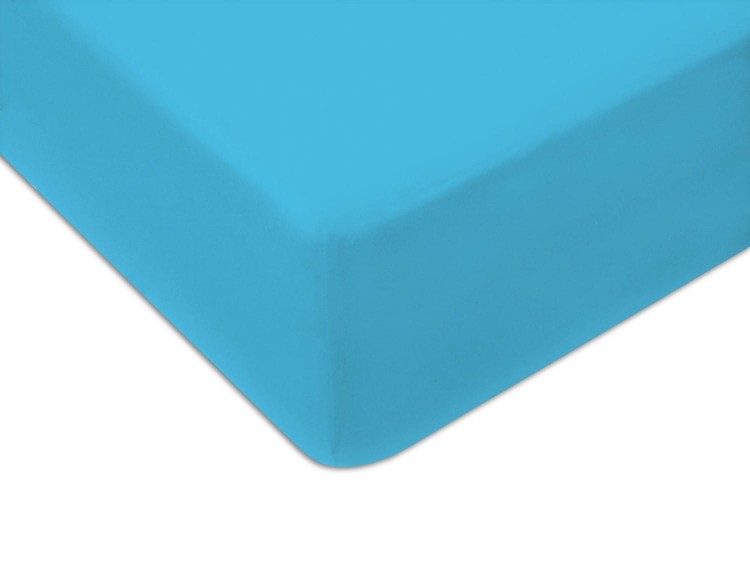 Prześcieradło z gumką 200x220 cm Turkusowe Jersey Famitex