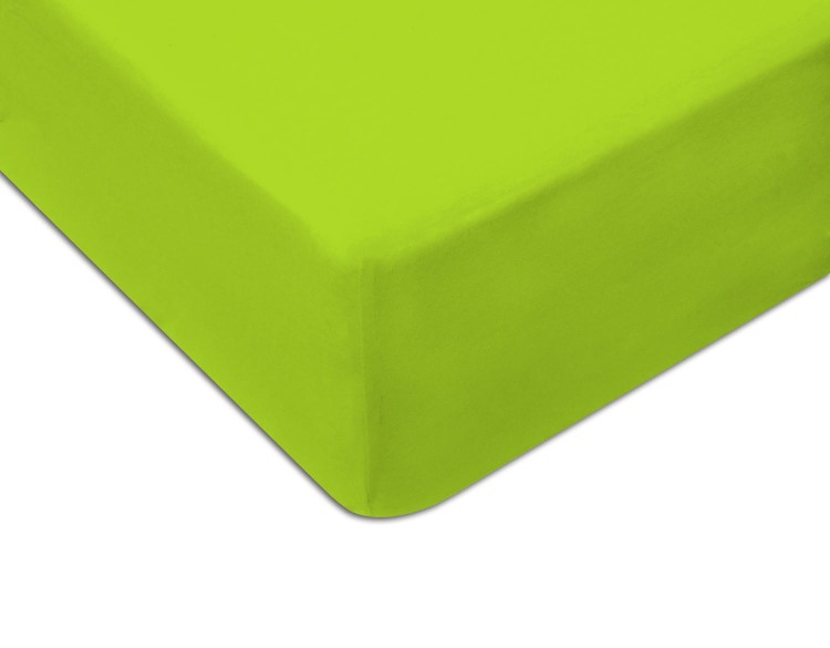Prześcieradło z gumką 200x220 cm Limonka Jersey Famitex