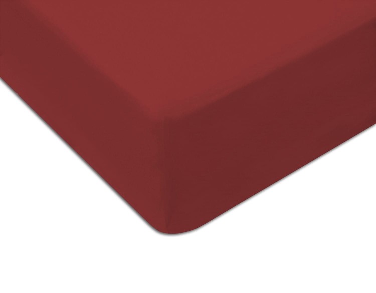Prześcieradło z gumką 160x200 cm Bordo Jersey Delta