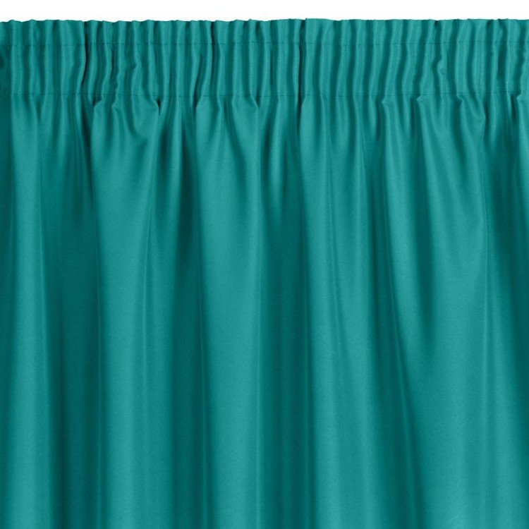 Zasłona Gotowa 140x270cm Taśma Jednobarwna Gładka Turkusowy D91