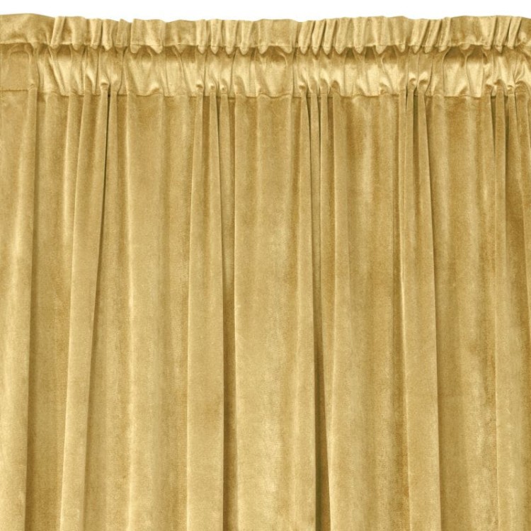 Zasłona Gotowa 140x300cm Taśma Jednobarwna Gładka Musztarda Eurofirany
