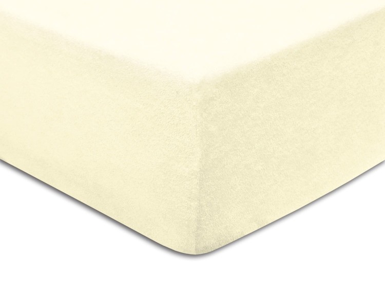 Prześcieradło Dziecięce z gumką 60x120 cm Ecru Frotte Delta