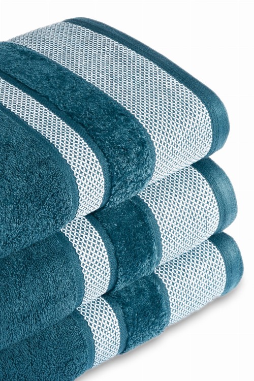 Ręcznik 70x140 550g 100% Bawełna Carlo DARK TURQ   Detexpol