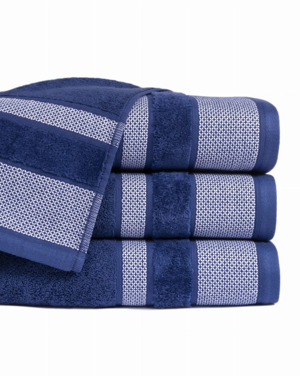 Ręcznik 70x140 550g 100% Bawełna Carlo BLUE  Detexpol
