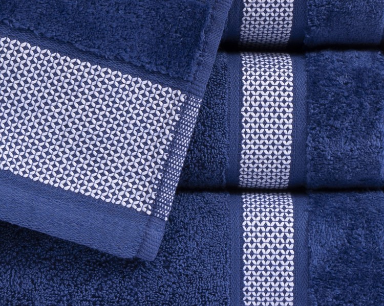 Ręcznik 70x140 550g 100% Bawełna Carlo BLUE  Detexpol