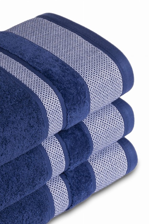 Ręcznik 70x140 550g 100% Bawełna Carlo BLUE  Detexpol