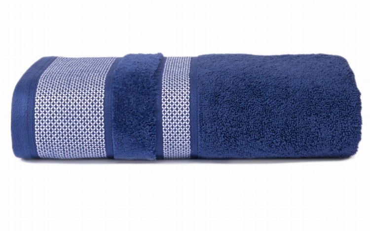 Ręcznik 70x140 550g 100% Bawełna Carlo BLUE  Detexpol
