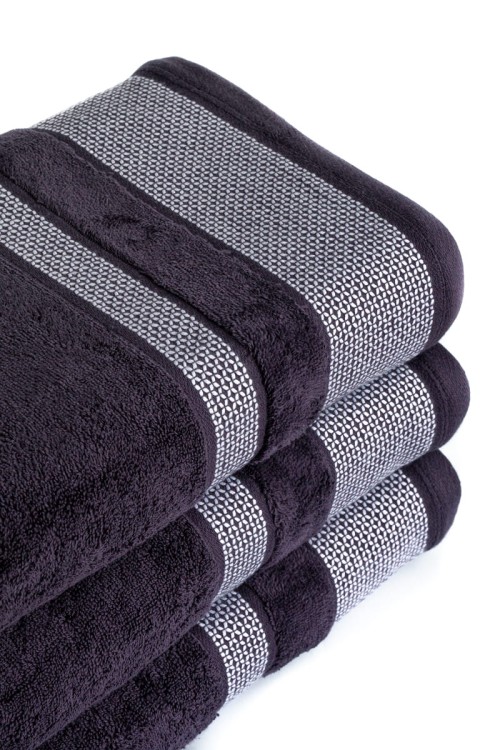Ręcznik 70x140 550g 100% Bawełna Carlo PLUM  Detexpol