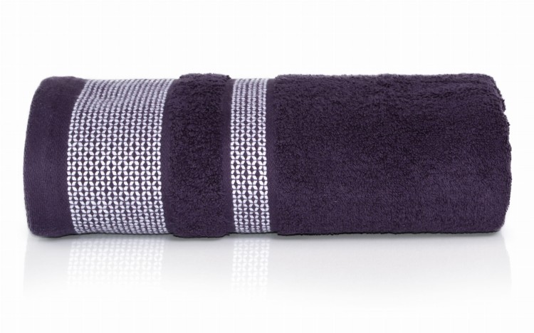 Ręcznik 70x140 550g 100% Bawełna Carlo PLUM  Detexpol