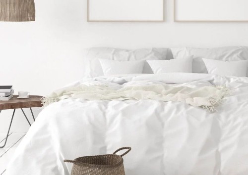 Poszwa Hotelowa Biała Satyna 100% Bawełna 140x200 Lyon Fabryka Pościeli