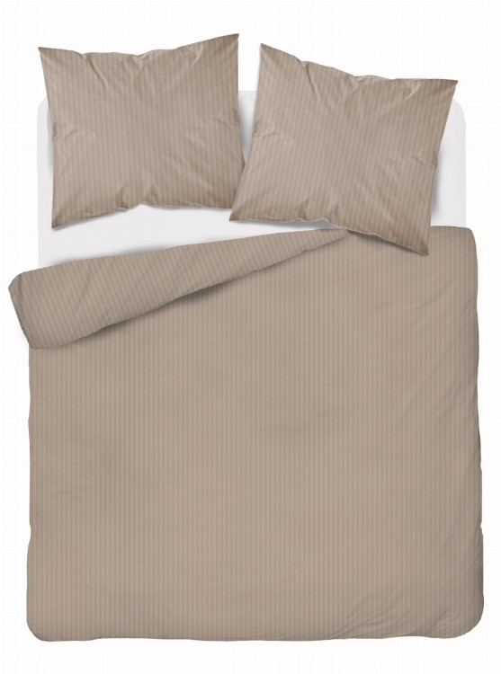 Pościel 160x200 + 2 Poszewki Satyna 100% Bawełna Pure Taupe Fabryka Pościel