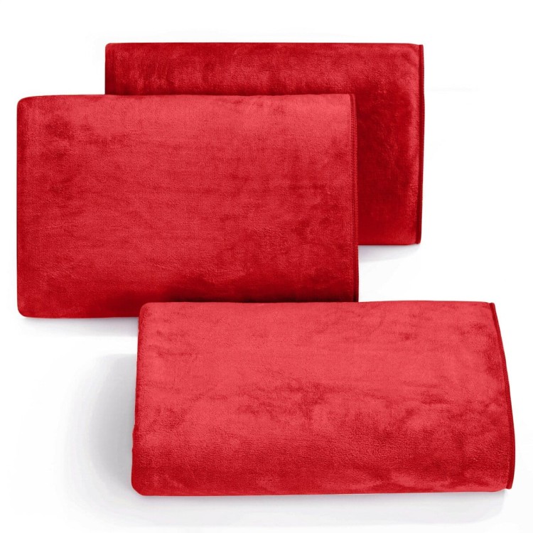 Ręcznik 70x140 380g Szybkoschnący z Mikrofibry AMY Czerwony Eurofirany