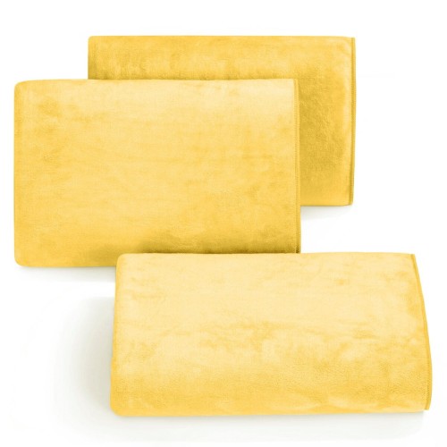 Ręcznik 70x140 380g Szybkoschnący z Mikrofibry AMY Żółty Eurofirany