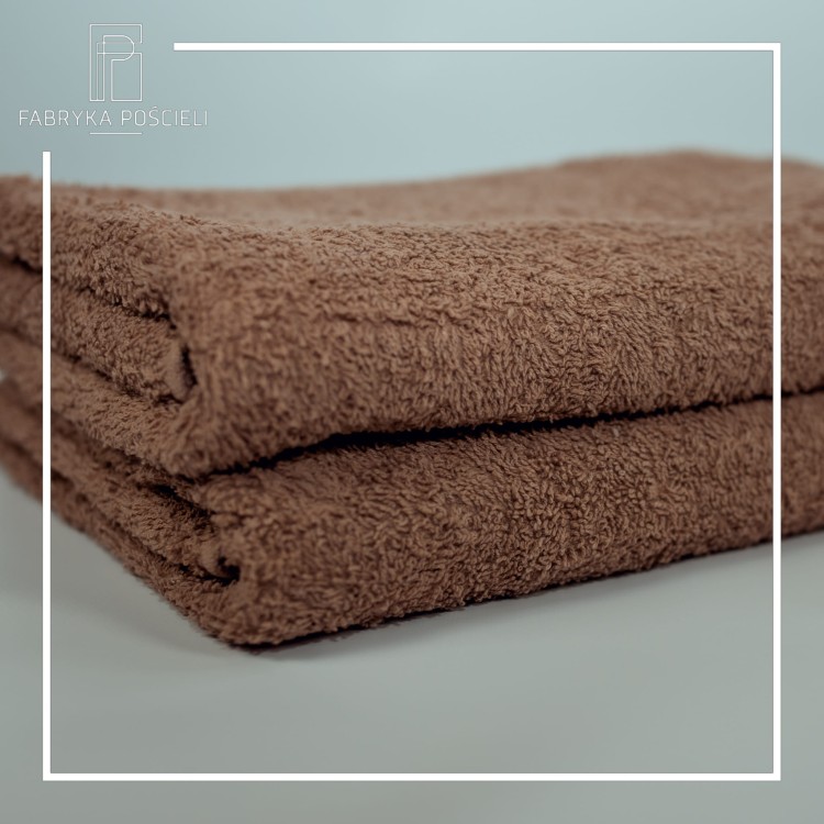 Ręcznik Hotelowy 100x150cm 500g Cappuccino Podwójna Pętelka
