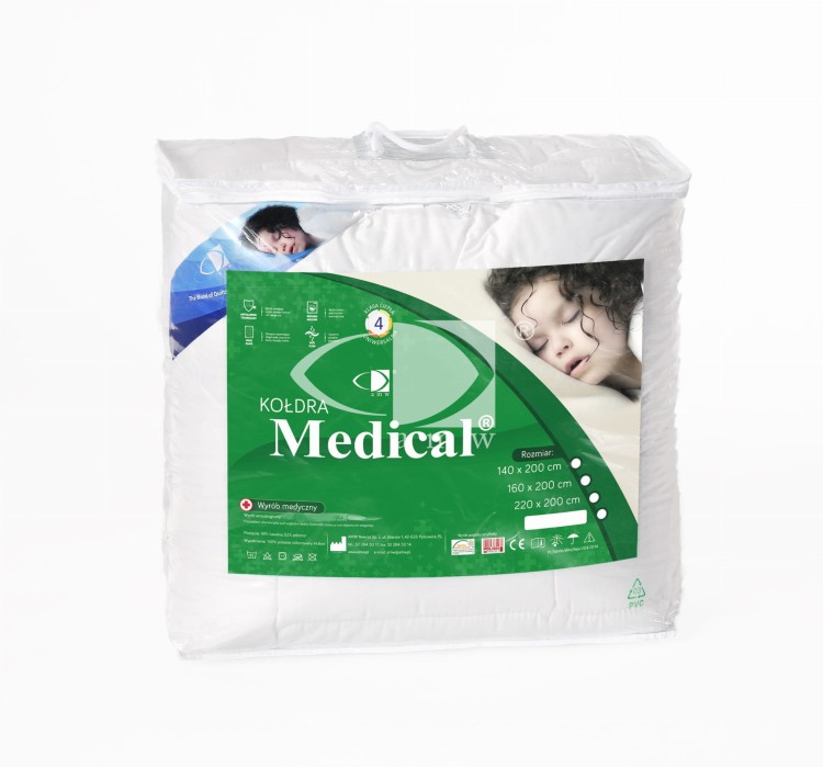 Kołdra Antyalergiczna 140x200cm Medical Biała AMW