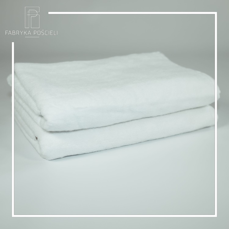 Recznik Hotelowy 50x100 Premium 550g Biały Podwójna Pętelka Famitex