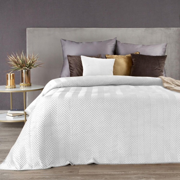Narzuta Velvet 170x210 Sofia Biała Eurofirany