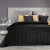 Narzuta Velvet 170x210 Sofia Czarny Eurofirany