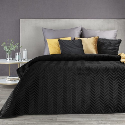 Narzuta Velvet 200x220 Sofia Czarny Eurofirany