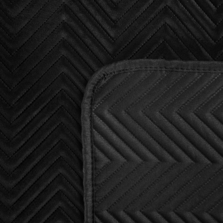 Narzuta Velvet 230x260 Sofia Czarny Eurofirany