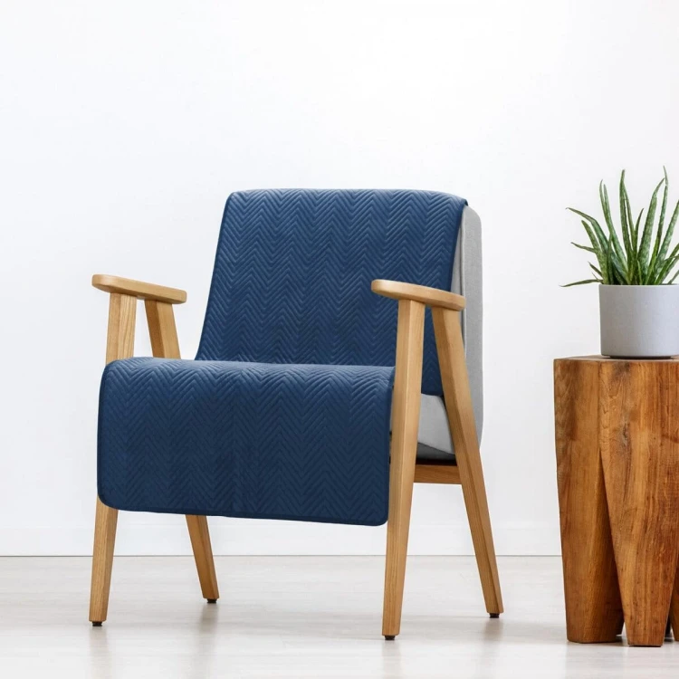 Narzuta Velvet 70x160 Sofia Granatowy Eurofirany