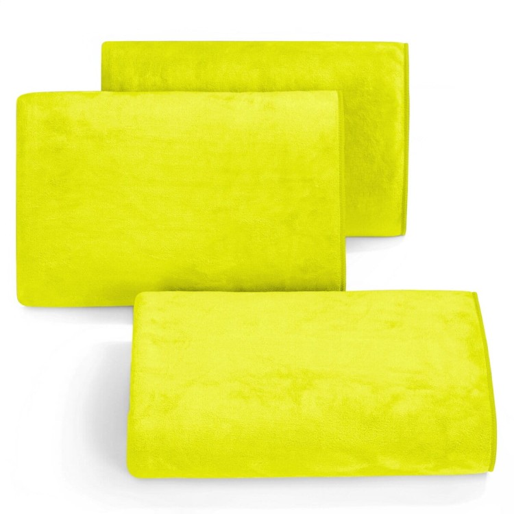 Ręcznik 50x90 380g Szybkoschnący z Mikrofibry AMY Limonkowy Eurofirany