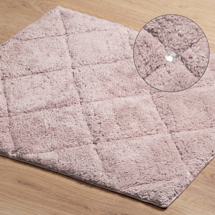 Dywanik Łazienkowy 60x90cm CHIC 2 Ciemnoróżowy Eurofirany