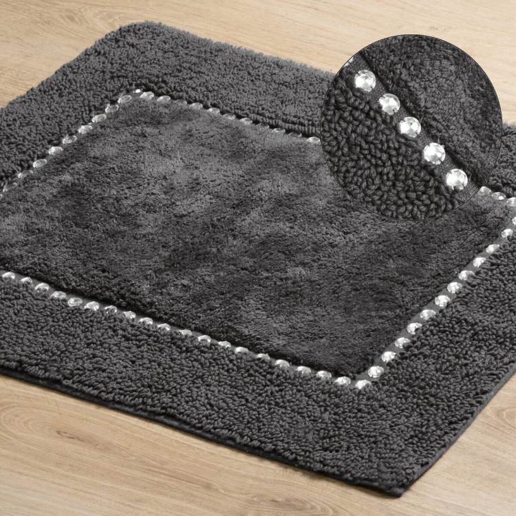 Dywanik Łazienkowy 60x90cm CHIC Stalowy Eurofirany