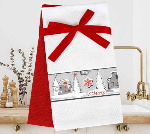 Świąteczny Zestaw Kuchenny Idą Święta 100% Bawełna Greno