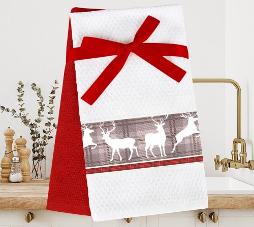 Świąteczny Zestaw Kuchenny Last Xmas Beige 100% Bawełna Greno