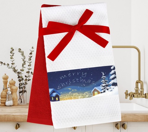 Świąteczny Zestaw Kuchenny Merry Christmas 100% Bawełna Greno