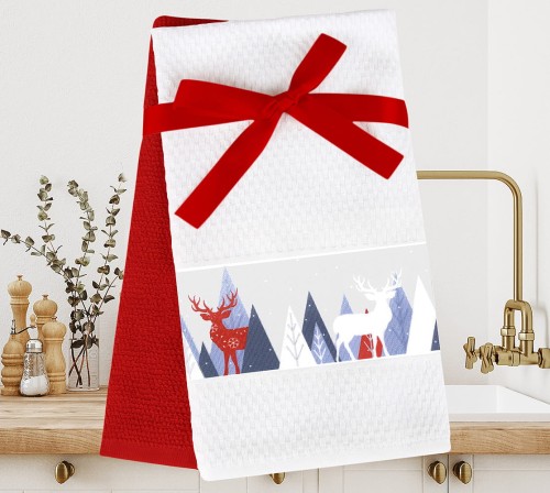 Świąteczny Zestaw Kuchenny Modern Xmas 100% Bawełna Greno