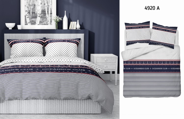 Pościel 220x200 + 2 Poszewki Satyna 100% Bawełna 4920A Detexpo