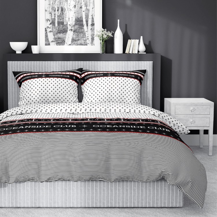 Pościel 220x200 + 2 Poszewki Satyna 100% Bawełna 4920B Detexpol