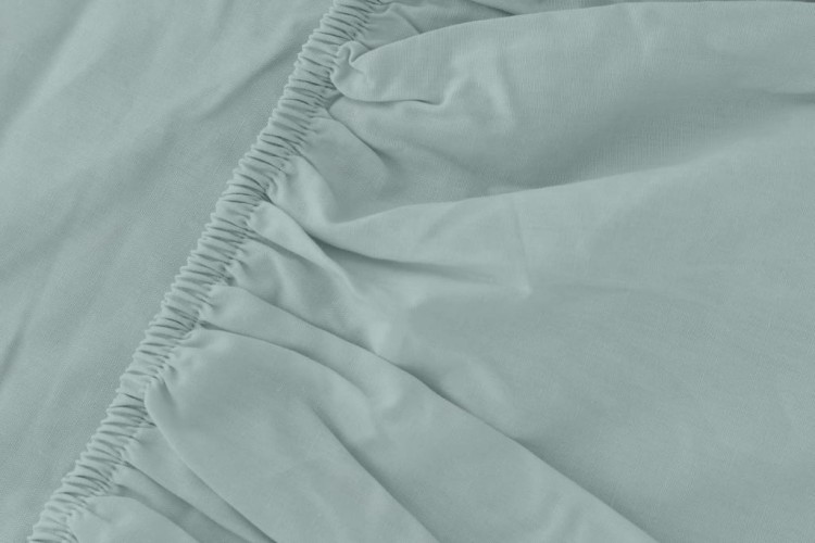 Prześcieradło Satynowe z gumką 140x200 Miętowe Pure Detexpol