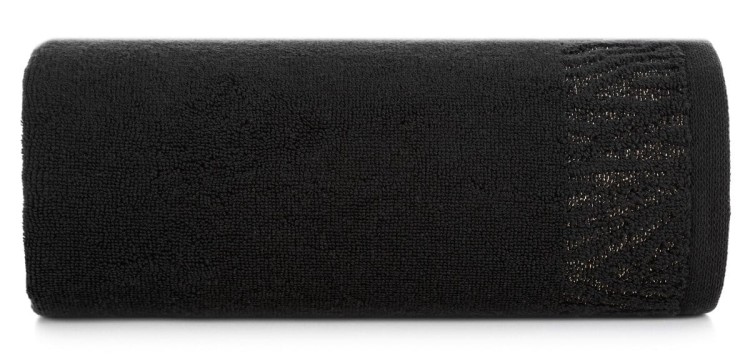 Ręcznik 50x90 500g 100% Bawełna Margo Czarny Eurofirany