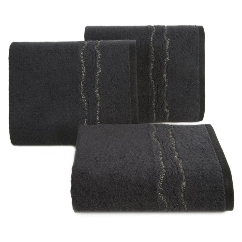 Ręcznik 30x50 500g 100% Bawełna Karin Czarny Eurofirany