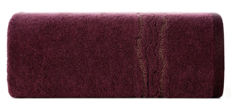 Ręcznik 50x90 500g 100% Bawełna Karin Bordowy Eurofirany