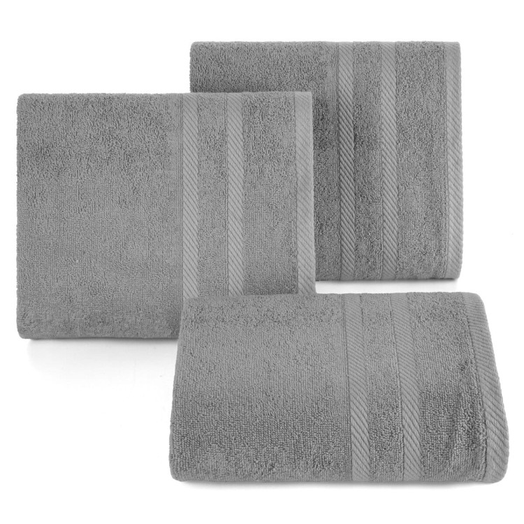 Ręcznik 30x50 500g 100% Bawełna Milo Stalowy Eurofirany