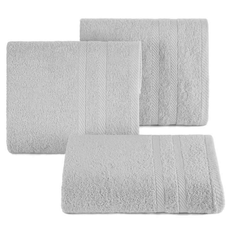 Ręcznik 50x90 500g 100% Bawełna Milo Srebrny Eurofirany