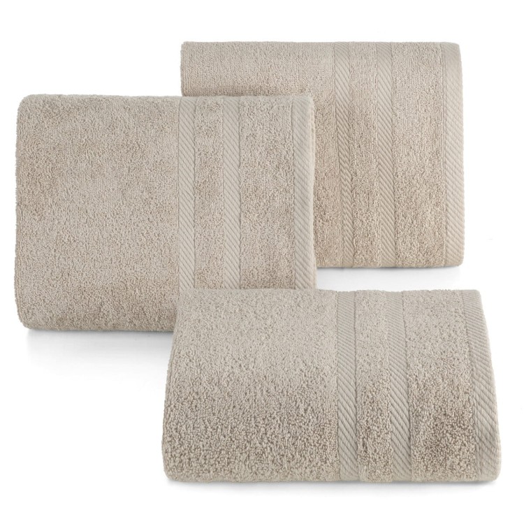 Ręcznik 100x150 500g 100% Bawełna Milo Beżowy Eurofirany