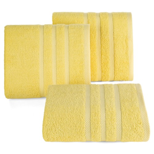 Ręcznik 100x150 500g 100% Bawełna Milo Żółty Eurofirany