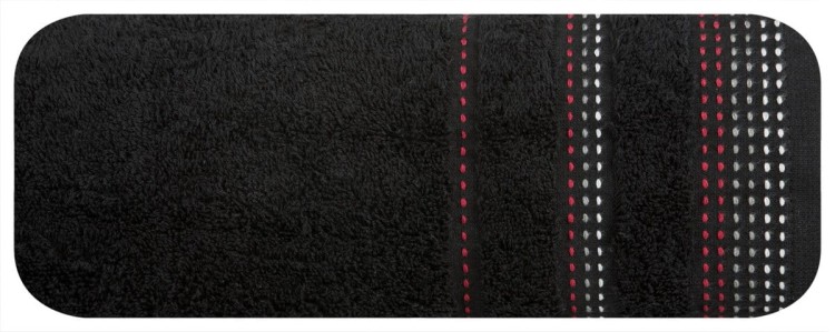 Ręcznik 50x90 500g 100% Bawełna Pola Czarny Eurofirany