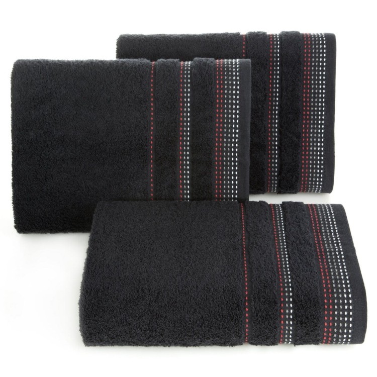 Ręcznik 50x90 500g 100% Bawełna Pola Czarny Eurofirany