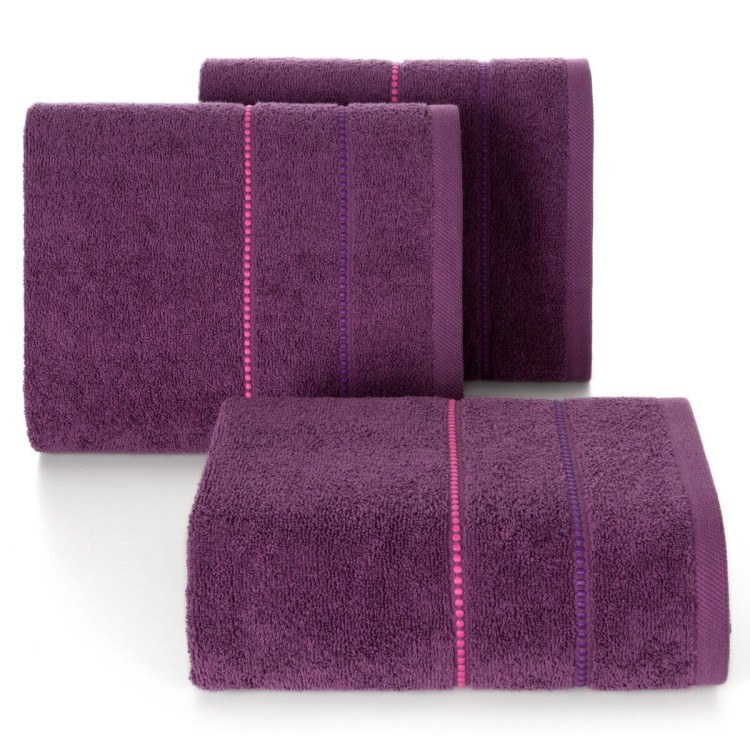 Ręcznik 70x140 500g 100% Bawełna Suzi Ciemny Fiolet Eurofirany