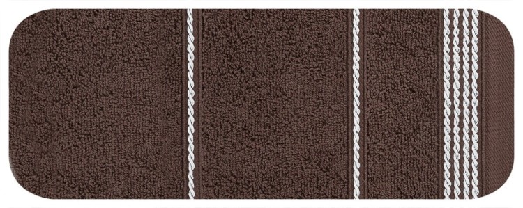Ręcznik 50x90 500g 100% Bawełna Mira Brązowy Eurofirany