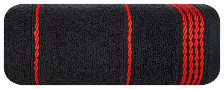 Ręcznik 70x140 500g 100% Bawełna Mira Czarny Eurofirany
