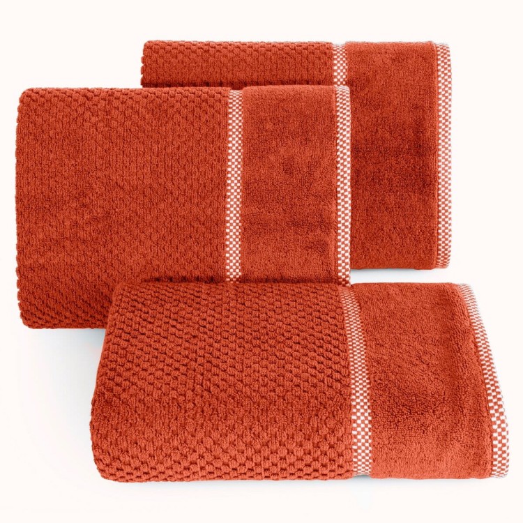 Ręcznik 70x140 540g 100% Bawełna Caleb Cegła Eurofirany