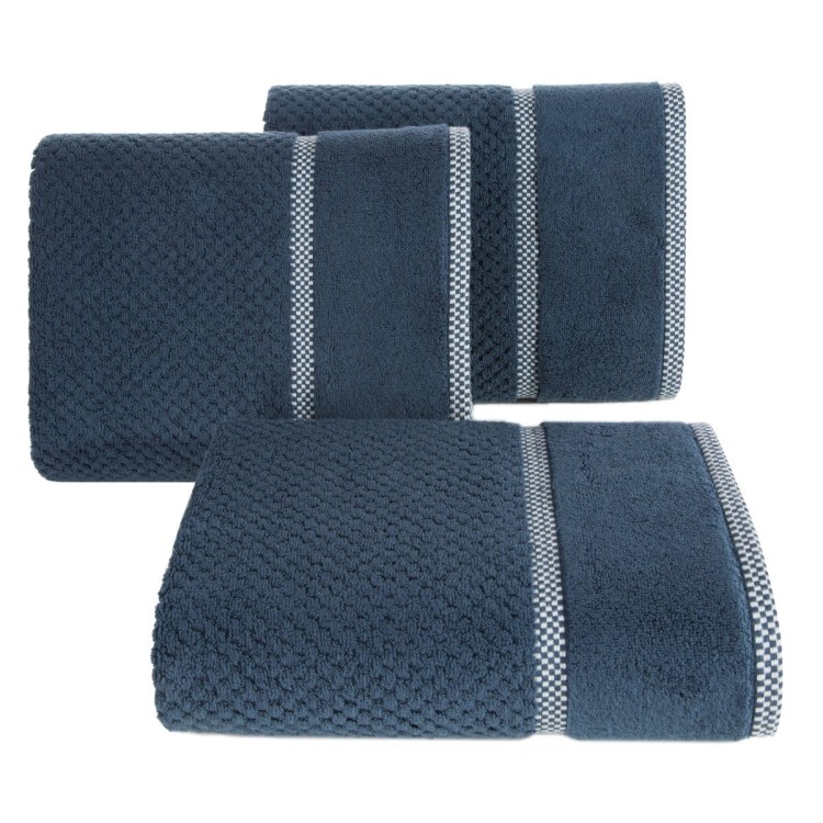 Ręcznik 70x140 540g 100% Bawełna Caleb Granatowy Eurofirany